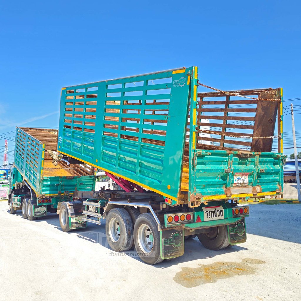 สิบล้อดั้มพ์ ISUZU FXZ ปี 66 + หางดั้มพ์ สามเพลา อู่พีพีเอ็นเจเนริ่ง ทรัค ปี 66 (4795 4796)