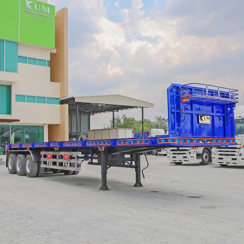 หางพื้นเรียบ สามเพลา อู่ CTT ปี 2565 (1885)