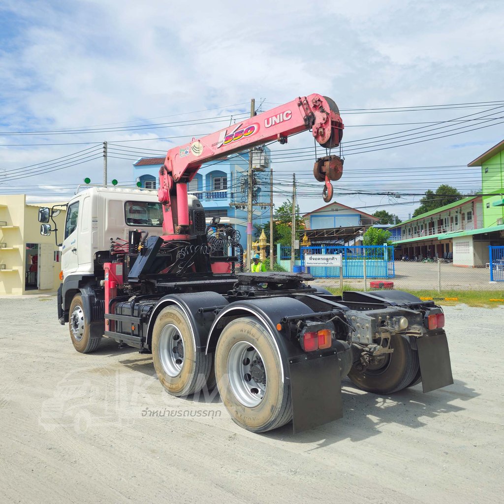 สด ลด VAT สิบล้อหัวลากติดเครน HINO VICTOR 500 344 แรงม้า ปี 62 (0293)