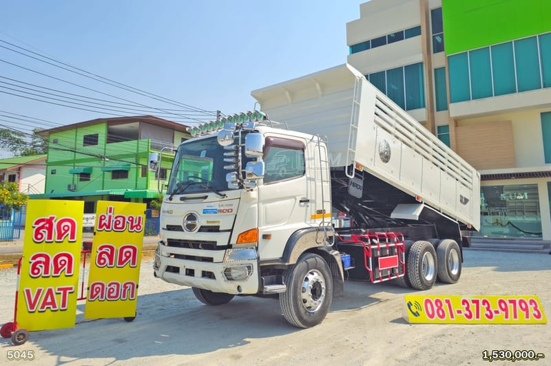 สิบล้อดั้มพ์ HINO FM 344 แรง ปี 2559 (5045)