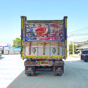 *ราคาตัด* สิบสองล้อดั้มพ์ ISUZU FYH 360 แรง ปี 2557 + หางดั้มพ์ สามเพลา อู่ ส.สมบัติ ปี 2557  (2486 2485)