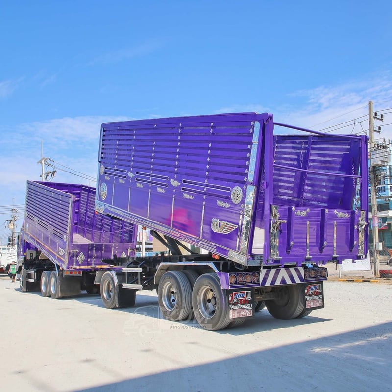  สิบล้อดั้มพ์ ISUZU FXZ 360 แรง ปี 2554 + หางดั้มพ์ สามเพลา อู่ส.สมบัติ ปี 2555 (9033 0857)