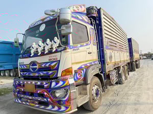 ‼️ราคาตัด‼️ สิบล้อดั้มพ์เกษตรแม่ลูก HINO FM1A 344 แรงม้า ปี 2561 บรรทุกได้ 30+ ตัน (3362,3363)