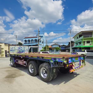 sาคาเบาๆ หางพ่วงพื้นเรียบ สามเพลา อู่ซุ่นชัย ปี 59 (2767)