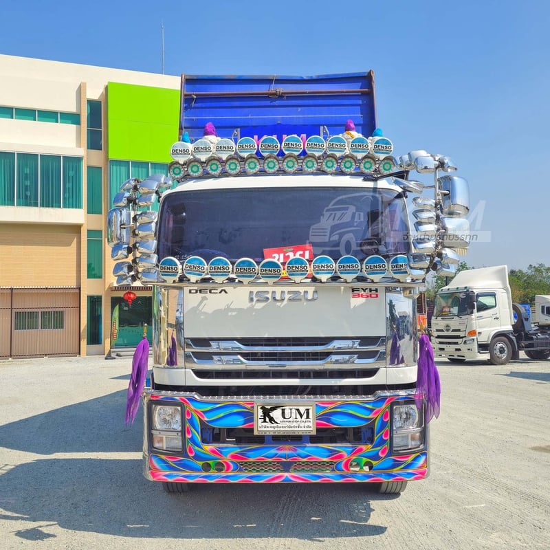 สิบสองล้อดั้มพ์ ISUZU FYH 360 แรง ปี 2556 + หางดั้มพ์ สามเพลา อู่ ส.สมบัติ ปี 2556 (2507 2508)