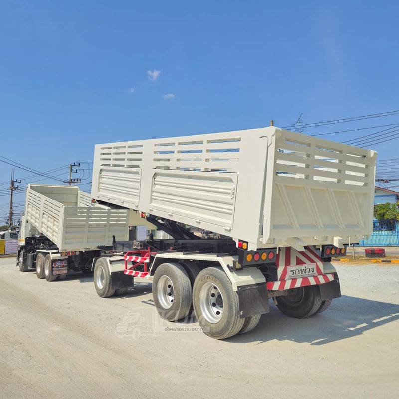 สิบล้อดั้มพ์ HINO VICTOR 500 344 แรงม้า ปี 65+หางดั้มพ์ สามเพลา อู่เดอะฟีนิกซ์ ปี 65 (2753 1976)