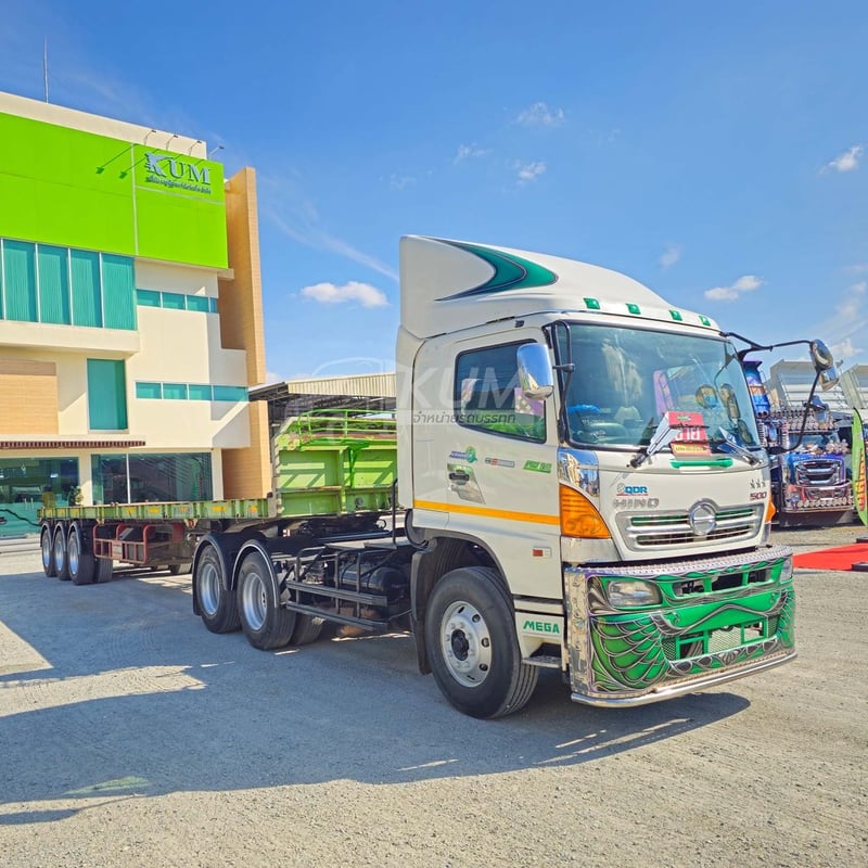 สิบล้อหัวลาก HINO FM 344 แรง ปี 56 + หางพื้นเรียบ สามเพลา อู่BLT ปี 58 (3339 7339) สิบล้อหัวลาก HINO FM 344 แรง ปี 56 + หางพื้นเรียบ สามเพลา อู่BLT ปี 58 (3339 7339)