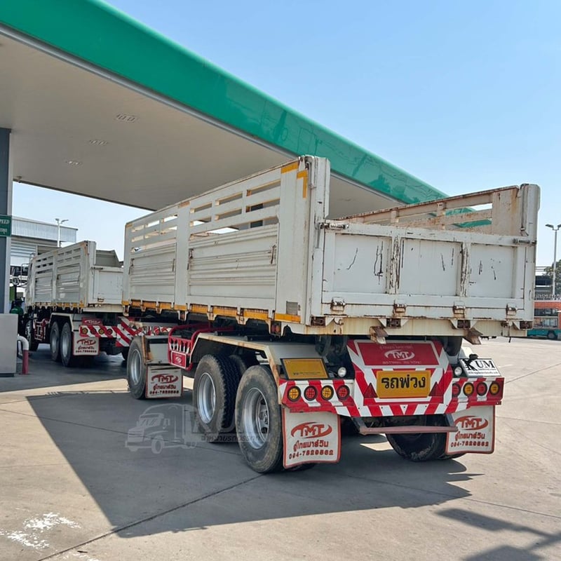  สิบล้อดั้มพ์ HINO FM1A 344 แรง ปี 2565 + หางดั้มพ์ สามเพลา อู่TMT ปี 2565 (9828 9829)