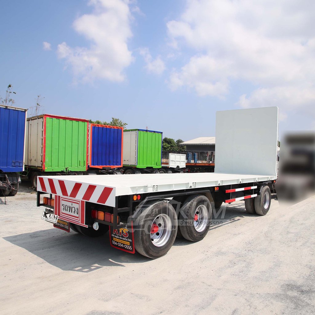 สด ลด VAT หางราคาถูกต้องทางนี้ หางพื้นเรียบ 3 เพลา อู่เอสเอสเค ปี 60 (3648) สด ลด VAT หางราคาถูกต้องทางนี้ หางพื้นเรียบ 3 เพลา อู่เอสเอสเค ปี 60 (3648)
