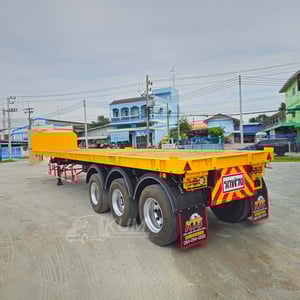 หางราคาเบาๆ หางพื้นเรียบ สามเพลา มีบังเกอร์ อู่ WAFA ปี 63 (6112)