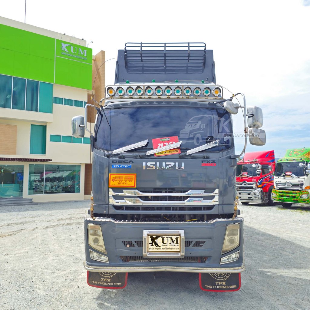 ผ่อน ลด ดอก คอกเกษตรสีเทาแลมโบ  ISUZU FXZ 360 แรงม้า ปี 66 (7740)