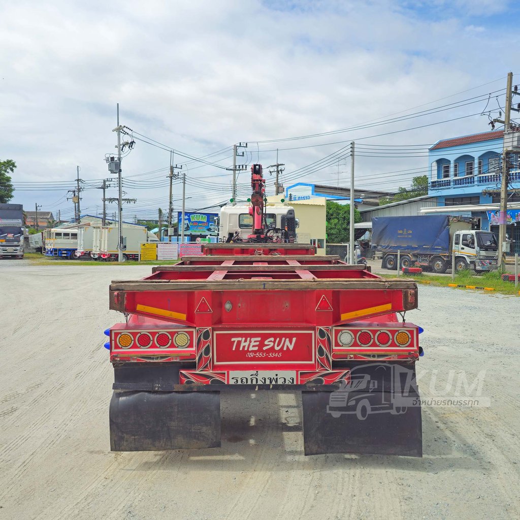สิบล้อหัวลากติดเครน HINO FM1A 344 แรง ปี 62 + หางก้างสาลี สามเพลา (0293 4860)