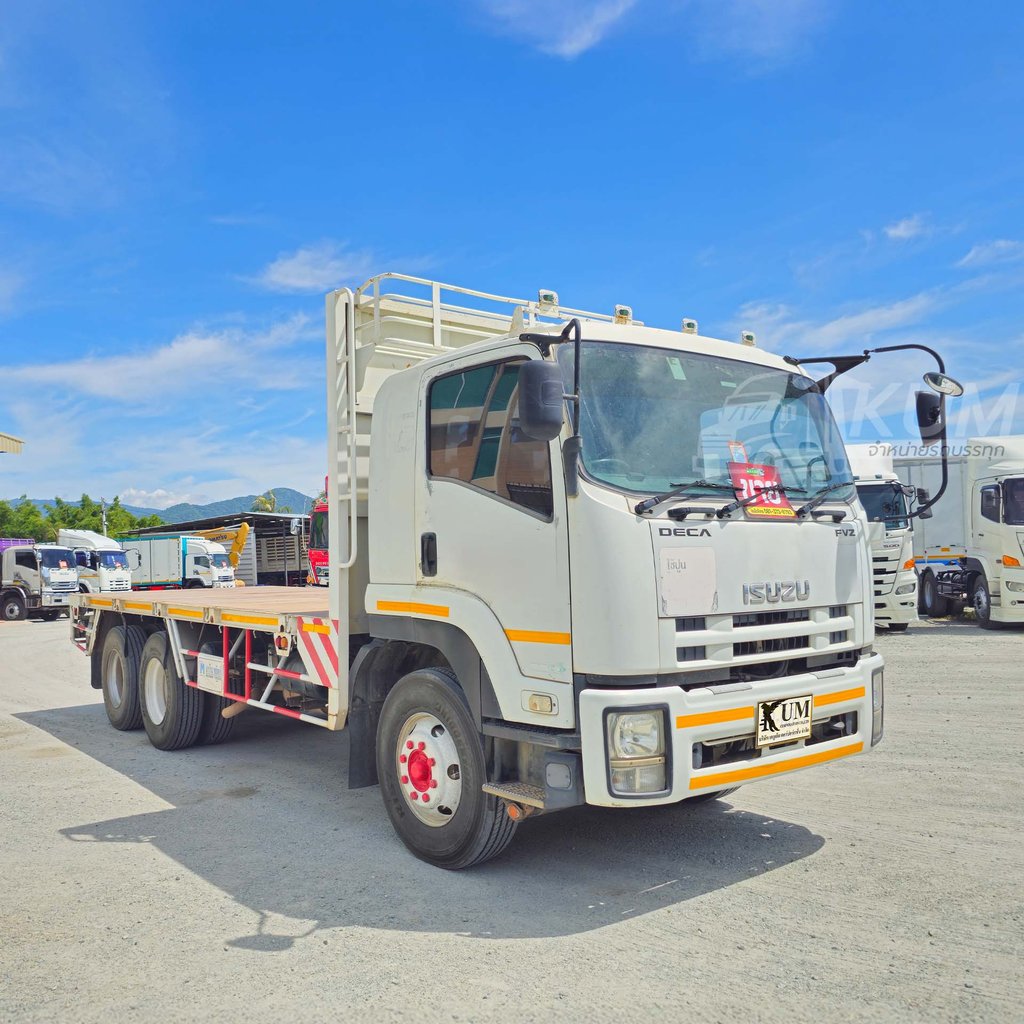 ISUZU FVZ 300 แรงม้า ปี 57 รถบรรทุก 10ล้อ พื้นเรียบ (0812)