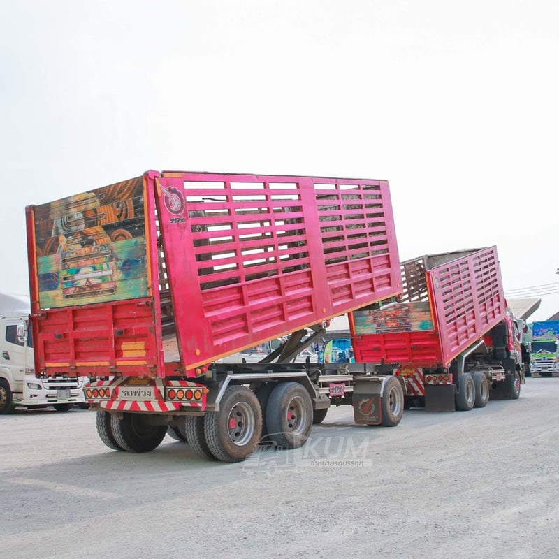 สิบล้อดั้มพ์ ISUZU FXZ 360 แรง ปี 2565 + หางดั้มพ์ สามเพลา อู่เดอะฟินิกซ์ ปี 2565 (2591 2592)