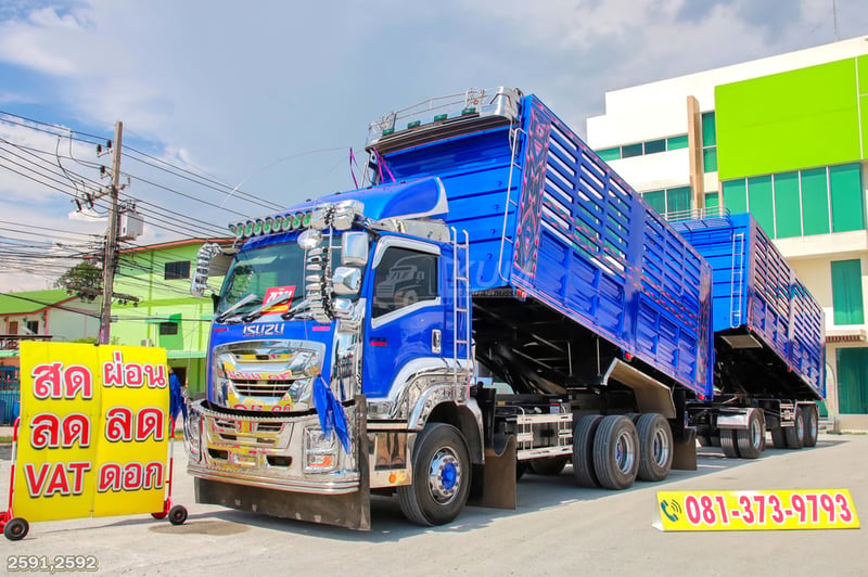 สิบล้อดั้มพ์ ISUZU FXZ 360 แรง ปี 2565 + หางดั้มพ์ สามเพลา อู่เดอะฟินิกซ์ ปี 2565 (2591 2592)