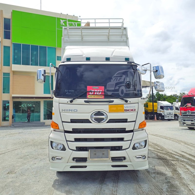 สิบล้อดั้มพ์ HINO VICTOR 500 344 แรงม้า ปี 66 +หางดั้มพ์ สามเพลา อู่ธนาสิน ปี 66 (7371 9338)