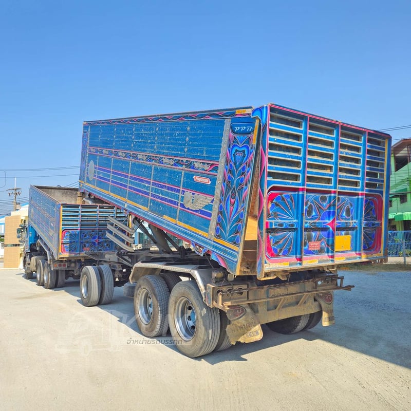 สิบล้อดั้มพ์ HINO FM2P 380 แรง ปี 2564 + หางดั้มพ์ สามเพลา อู่พงศ์ไพบูลย์ ปี 2564 (2344)