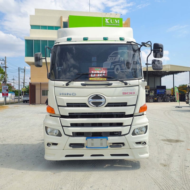 สิบล้อหัวลาก HINO FM 344 แรง ปี 63 + หางโรเบท สามเพลา อู่ VT ปี 2563 (8153 9739)