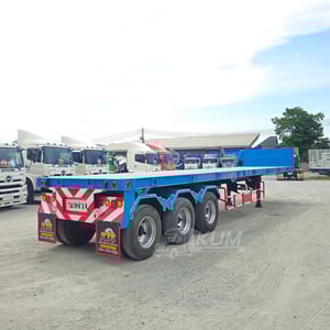  หางพื้นเรียบ สามเพลา อู่ ST ปี 2558 (8932)