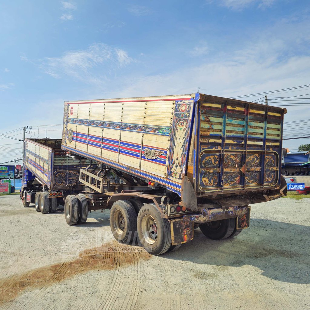 สด ลด VAT พ่วงแม่ลูกอู่ดัง HINO FM 344 แรงม้า อู่ซุ่นชัย ปี 60 + หางดั๊มพ์ สามเพลา อู่ซุ่นชัย ปี 60 ราคาตัด (0063 0064)