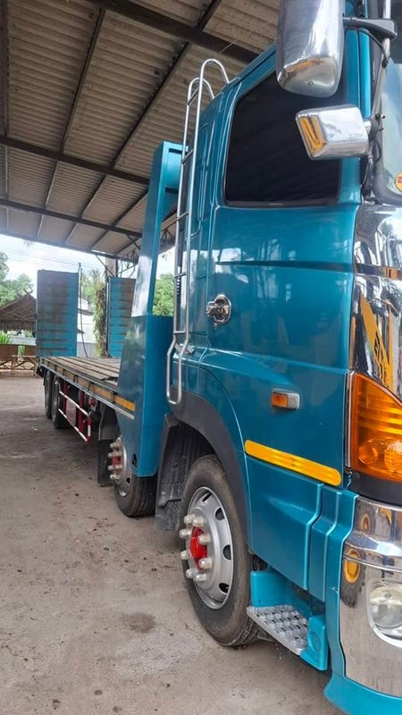 HINO FW 414แรงม้า รถบรรทุก 12ล้อ พื้นเรียบ ปี2023