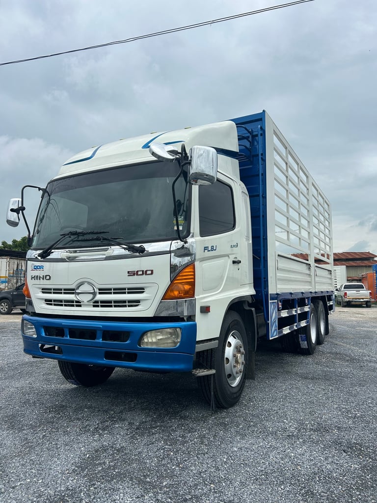 HINO FL 212แรงม้า รถบรรทุก 10ล้อ กระบะคอกสูง ปี2011