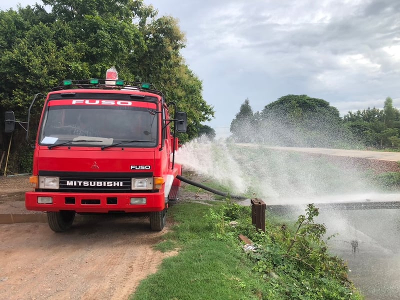 MITSUBISHI FUSO FJ 160แรงม้า รถบรรทุก 6ล้อ รถดับเพลิง ปี1997 เลขไมล์น้อยกว่า 10,000 กม.