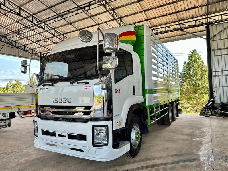 ISUZU FVM  กระบะคอกสูง เพลาเดียว ปี56