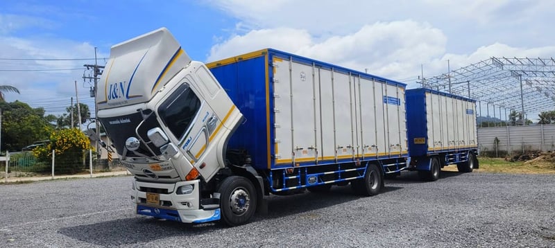 ขายดาวน์ HINO FG รถบรรทุก 6ล้อ พ่วงแม่ลูก ปี2022 เลขไมล์ 242,627 กม.