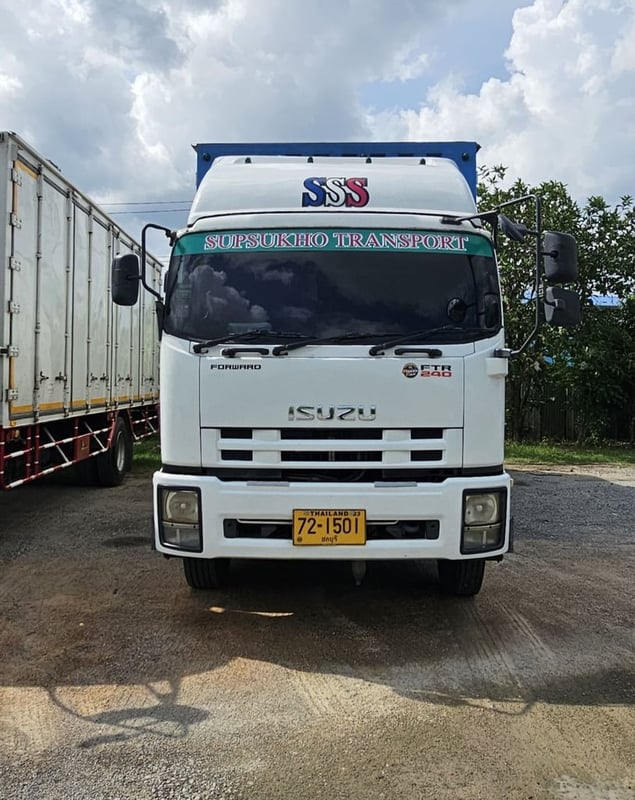 ISUZU FTR 240แรงม้า รถบรรทุก 6ล้อ ตู้แห้ง ปี2013 เลขไมล์ 679,730 กม. สนใจโทรสอบถามได้เลยค่ะ
