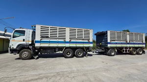 ISUZU FXZ 360แรงม้า รถบรรทุก 10ล้อ กระบะเหล็ก ปี2017