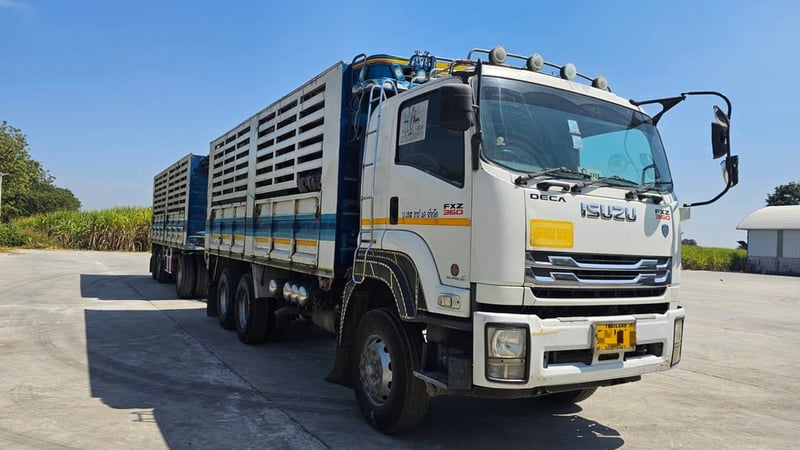 ISUZU FXZ 360แรงม้า รถบรรทุก 10ล้อ กระบะเหล็ก ปี2017
