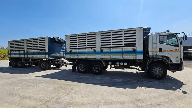 ISUZU FXZ 360แรงม้า รถบรรทุก 10ล้อ กระบะเหล็ก ปี2017