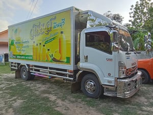 ISUZU FRR 210แรงม้า รถบรรทุก 6ล้อ ตู้เย็น ปี2022