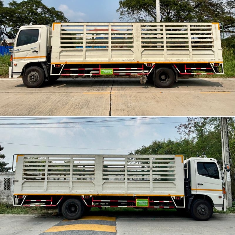 HINO FC 175แรงม้า รถบรรทุก 6ล้อ กระบะเหล็ก ปี2019 เลขไมล์ 63,000 กม.