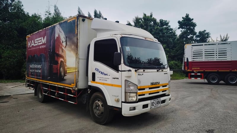 ISUZU NPR 150แรงม้า รถบรรทุก 6ล้อ ตู้แห้ง ปี2018 เลขไมล์ 407,957 กม. ISUZU NPR 150แรงม้า รถบรรทุก 6ล้อ ตู้แห้ง ปี2018 เลขไมล์ 407,957 กม.