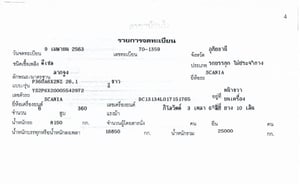 SCANIA P360 360แรงม้า รถบรรทุก หัวลาก 10ล้อ หัวลาก เฉพาะหัว ปี2020 เลขไมล์น้อยกว่า 800,000 กม.