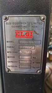 ปั๊มลมสกรู ELGI 20 แรงม้า ปั๊มลมสกรู ELGI 20 แรงม้า